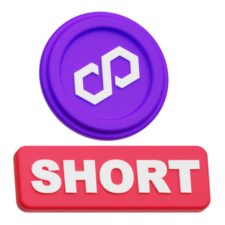 Polygone court  3D Icon