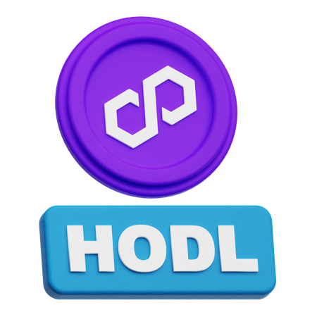 Polygone hodl  3D Icon