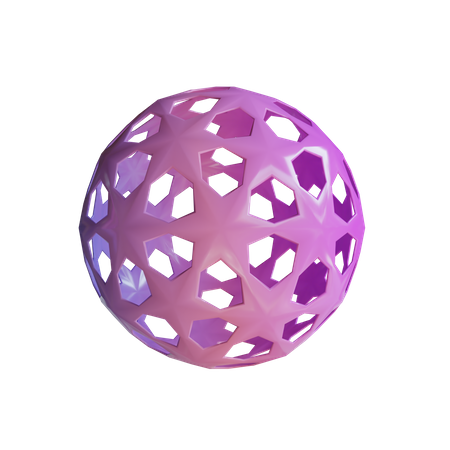 Polygone penta-trou  3D Icon