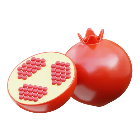 Pomegranate  3D Icon