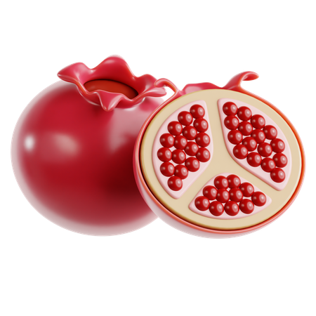 Pomegranate  3D Icon