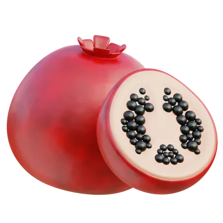 Pomegranate  3D Icon