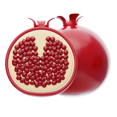 Pomegranate  3D Icon