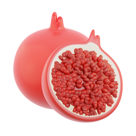 Pomegranate  3D Icon