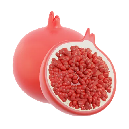 Pomegranate  3D Icon