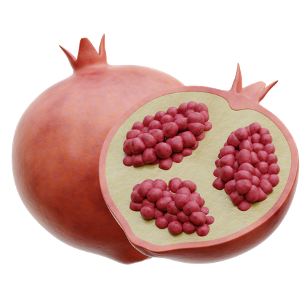 Pomegranate  3D Icon