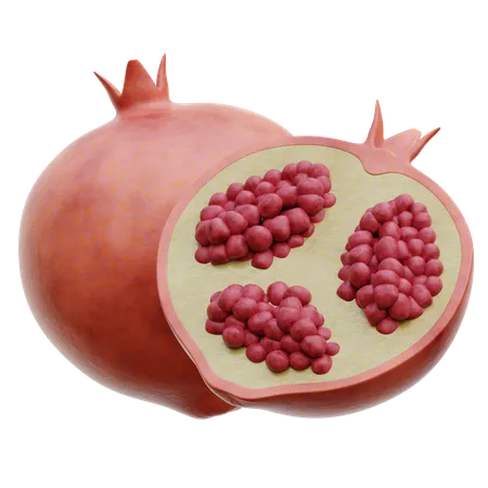 Pomegranate  3D Icon