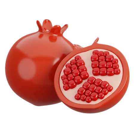 Pomegranate  3D Icon