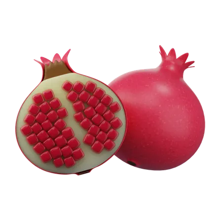 Pomegranate 3d icon  3D Icon