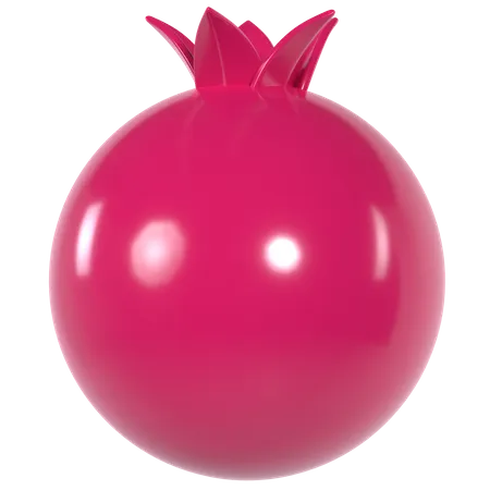 Pomegranate 3D Illustration