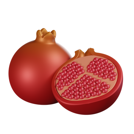 Pomegranate  3D Icon