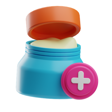 Crème pommade  3D Icon