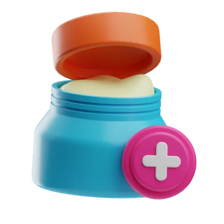 Crème pommade  3D Icon