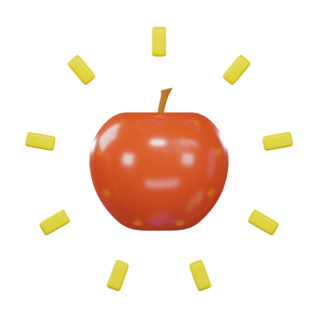 Pomme  3D Icon