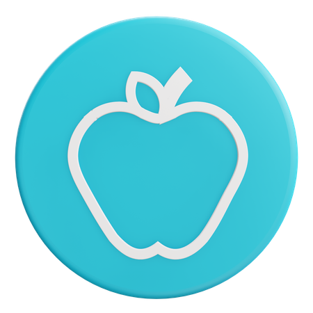 Pomme  3D Icon