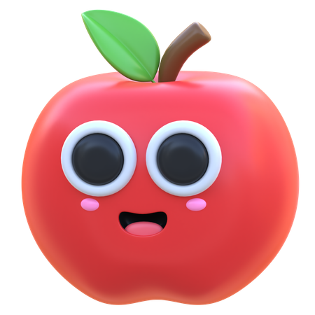 Pomme  3D Icon