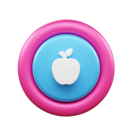 Pomme  3D Icon