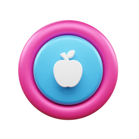 Pomme  3D Icon