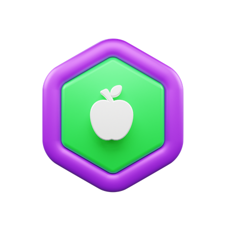 Pomme  3D Icon