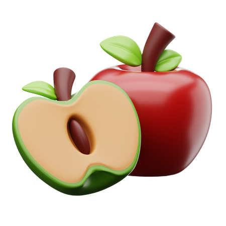 Pomme  3D Icon