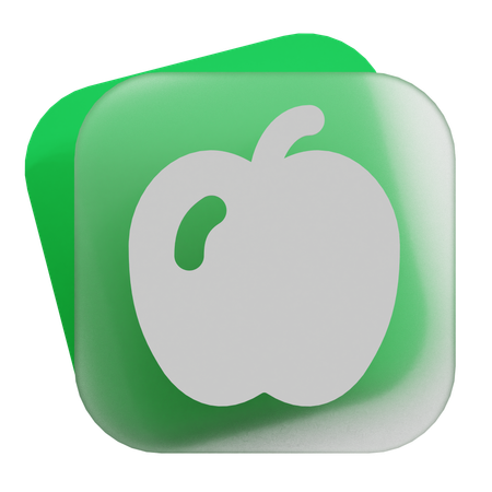 Pomme  3D Icon