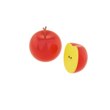 Pomme  3D Illustration