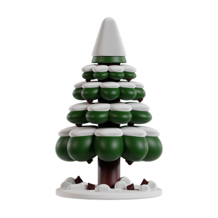 Arbre à pomme de pin  3D Icon