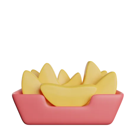Pomme de terre frite  3D Icon