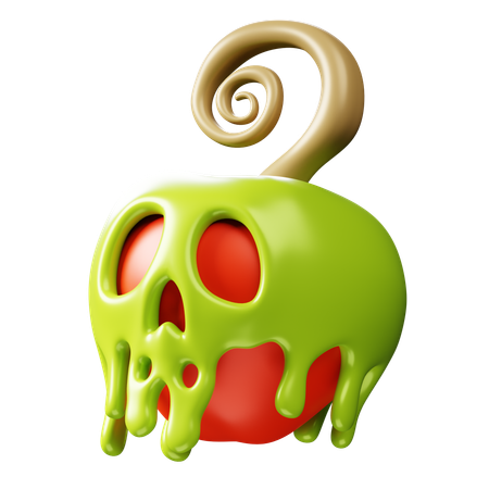 Pomme empoisonnée  3D Icon