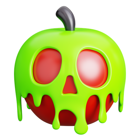 Pomme empoisonnée  3D Icon