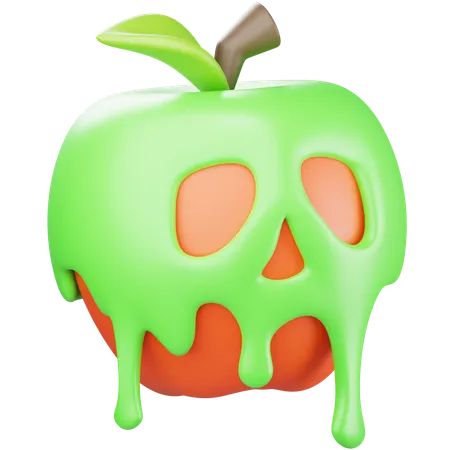 Pomme empoisonnée  3D Icon