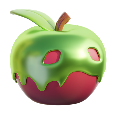 Pomme empoisonnée  3D Icon