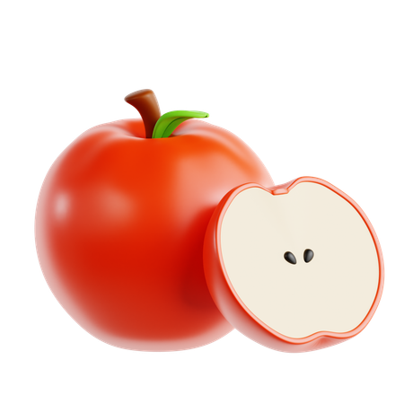 Pomme  3D Icon