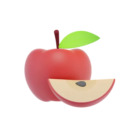 Pomme  3D Icon