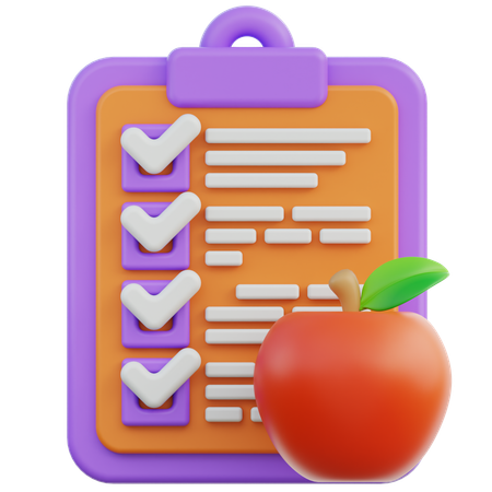 Valeur nutritive de la pomme  3D Icon