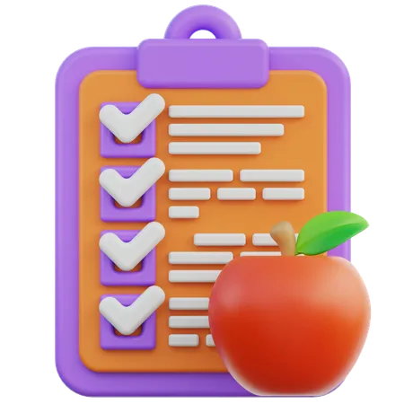 Valeur nutritive de la pomme  3D Icon