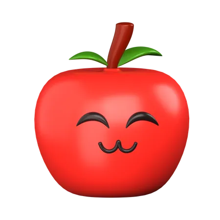 Sourire de pomme  3D Icon