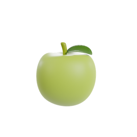 Pomme verte  3D Illustration