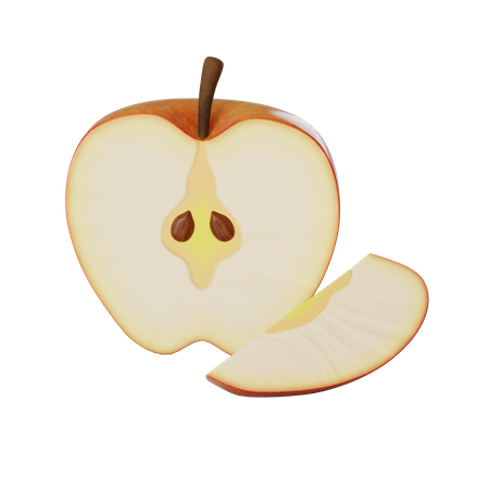 Pommes  3D Illustration