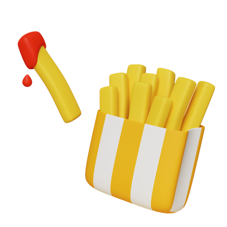 Pommes frites  3D Icon