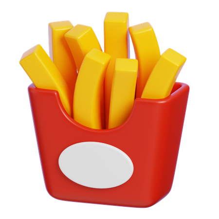 Pommes frites  3D Icon