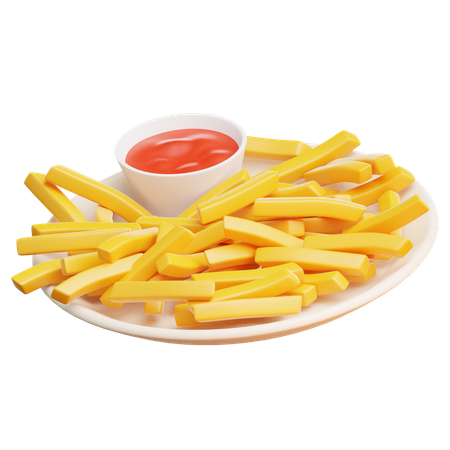 Pommes frites  3D Icon