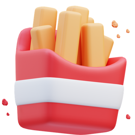 Pommes frites  3D Icon