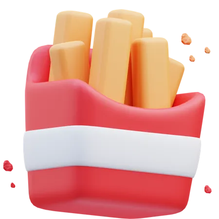 Pommes frites  3D Icon