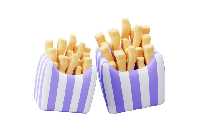 Pommes frites  3D Icon