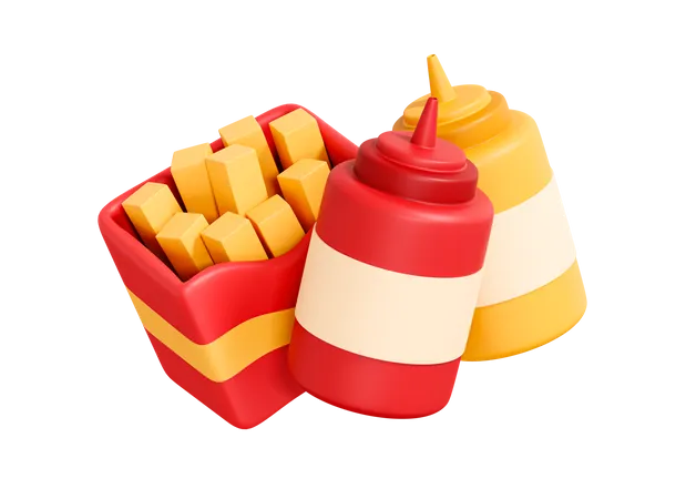 Pommes frites  3D Icon