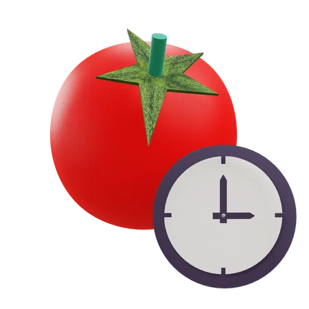 Pomodoro Technique  3D Icon