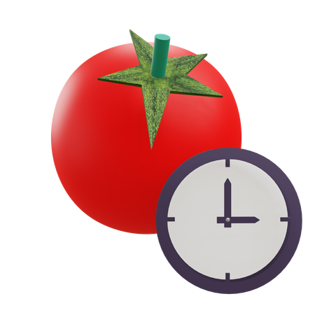 Pomodoro Technique  3D Icon