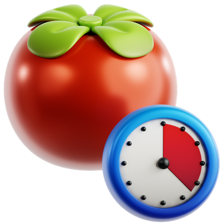 Temporizador de tomate  3D Icon