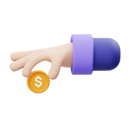Poner gesto con la mano  3D Icon
